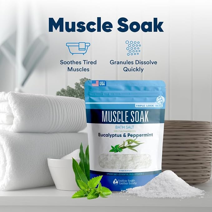 Muscle Soak Bath Salt 32 Ounces Epsom Salt - Image 5