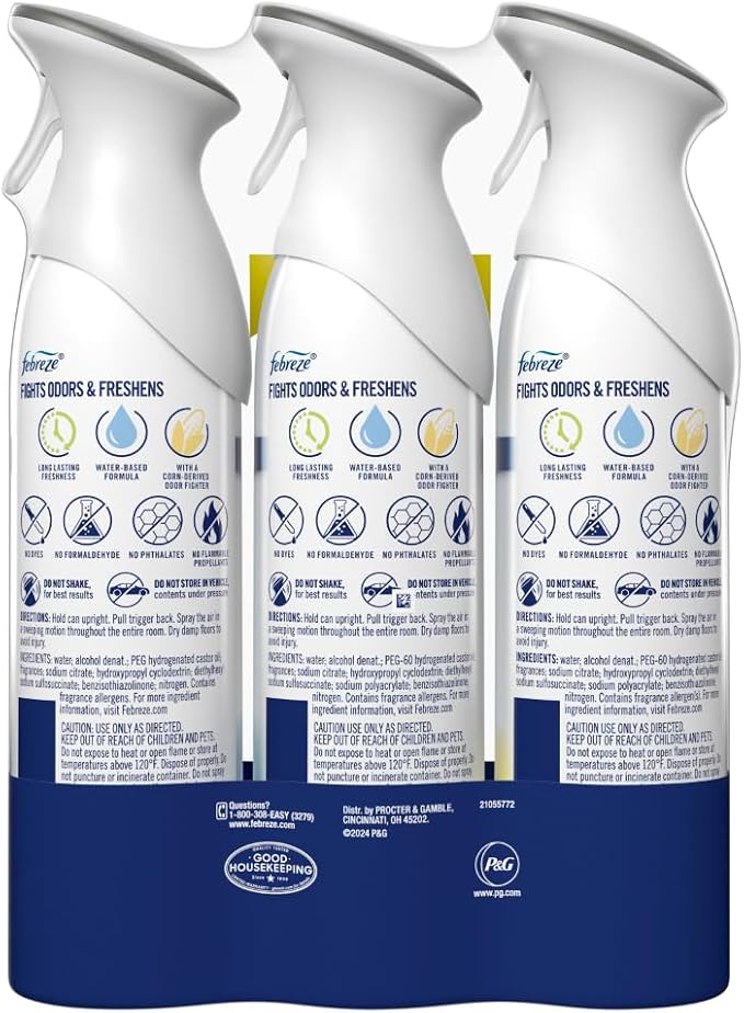 Febreze Air Freshener Spray, Odor-Fighting Room Spray, Heavy Duty Bundle - Image 13