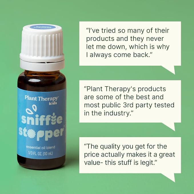 Plant Therapy Kids Sniffle Stopper Essential Oil Blend, 10 mL, Respiratory - Image 4