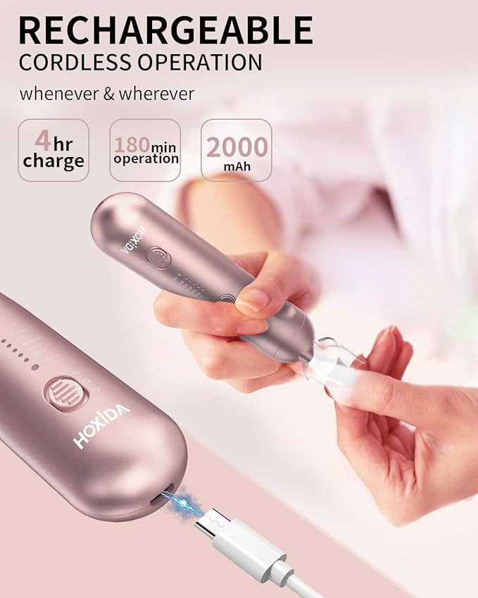Manicure Pedicure Kit with Case, Professional Nail Grinder - Image 6