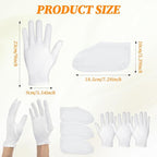6 Pairs Moisturizing Socks Gloves Set, Spa Foot Moisturizer Socks & Cotton - Image 2