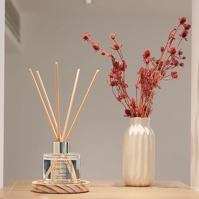 100ml Scent Diffuser with 6 Fiber Sticks, 3.5 oz Reed Diffuser Set Aromatherapy - Image 3
