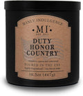 Manly Indulgence Duty Honor Country Scented Jar Candle, 2 Wick, 16.5 oz Premium by ManlyIndulgence