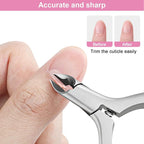 CGBE Cuticle Trimmer 3/4 Jaw Extremely Sharp Cuticle Nippers Stainless Steel - Image 5