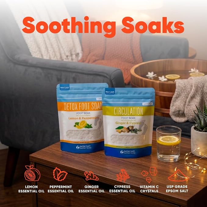2 Pack Foot Soak Salts Bundle for DIY Foot Spa - Image 7
