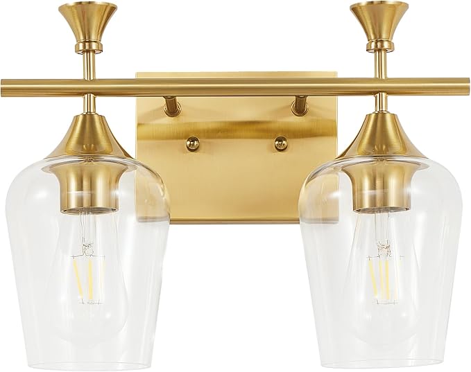 Bathroom Light Fixtures, Brushed Gold Vanity Lights by BringBrightnesstoYourLife