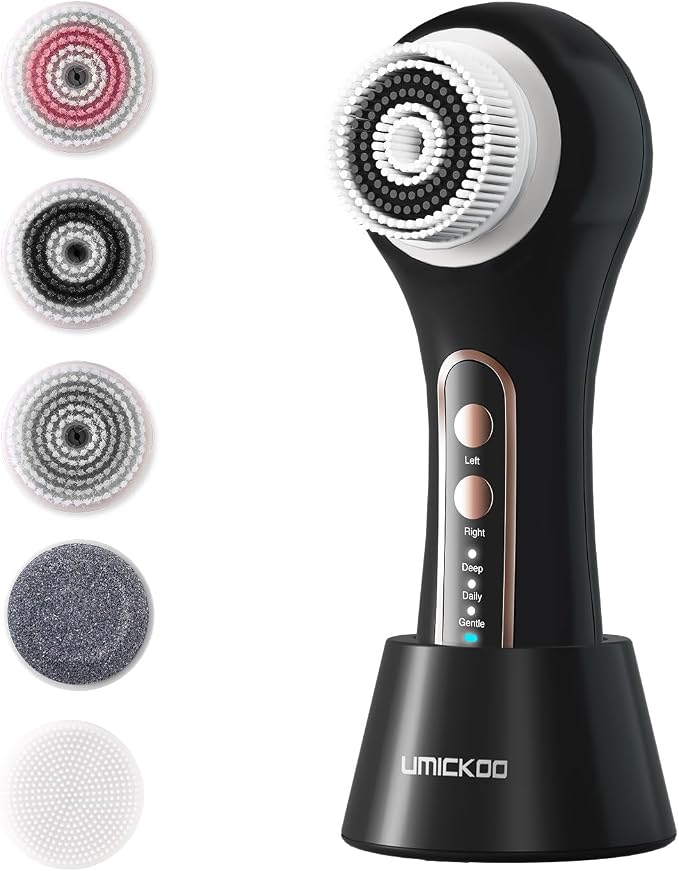 UMICKOO Electric Facial Cleansing Brush, 2-Way Rotating Face Scrubber - Image 9