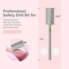 MelodySusie 6.5mm Barrel Shape Cuticle Clean Nail Drill Bit 3/32'', - Image 5