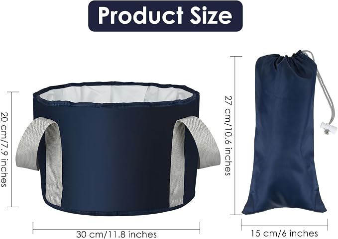 Foot Soaking Tub Collapsible Bucket - Image 2