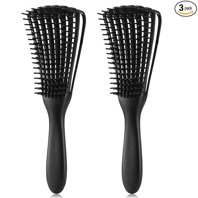 Detangling Brush for Afro America/African Hair Textured 3a to 4c, Knots by Unknown