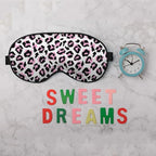 Leopard Eye Mask Sleeping Mask Pink Black Leopard Print Animal Sleep Masks - Image 6