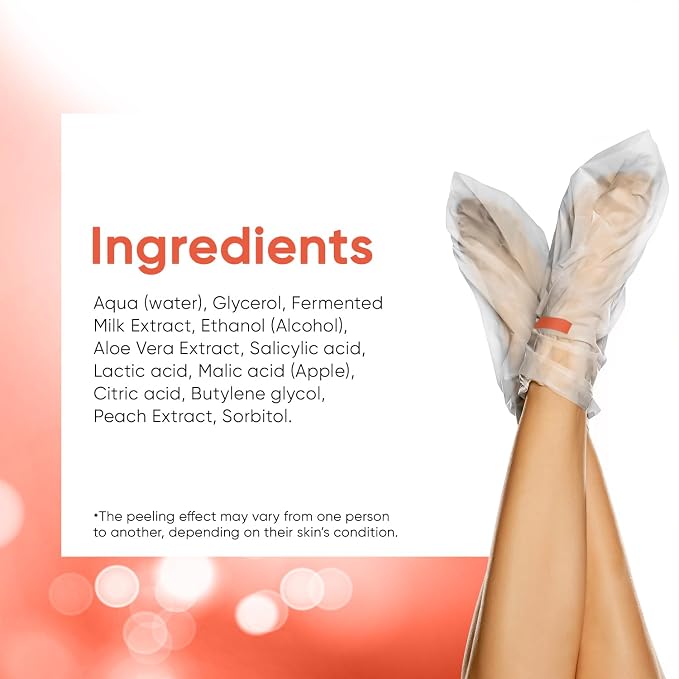 CÉLOR Foot Peeling Mask for Dry Cracked Feet | Foot Mask to Exfoliate Rough - Image 7