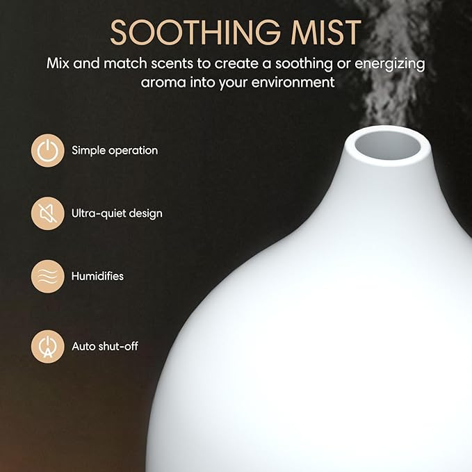SALKING Essential Oil Diffuser, 100ml Small Aromatherapy Diffuser - Image 3