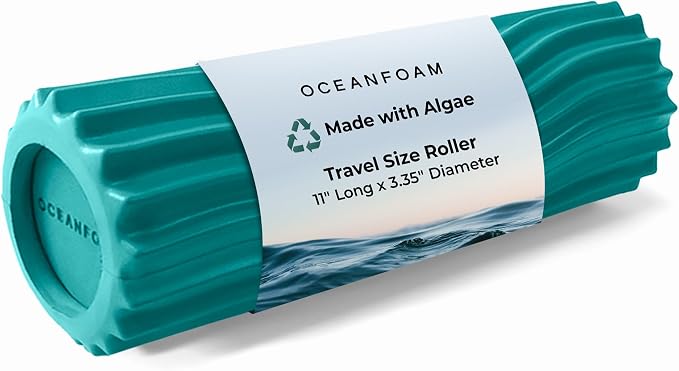 Oceanfoam Ripple Travel Foam Roller Firm Mini Foam Roller by Oceanfoam