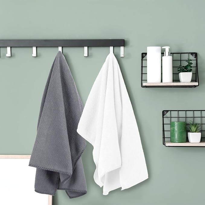 JML Bath Towel, Microfiber Bath Towels Set 4 Pack 30" x 60" - Image 7
