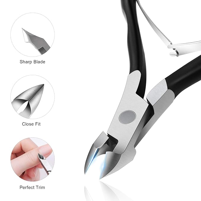 FERYES Cuticle Clipper Professional Manicure and Pedicure Cuticle Remover Tools - Image 2