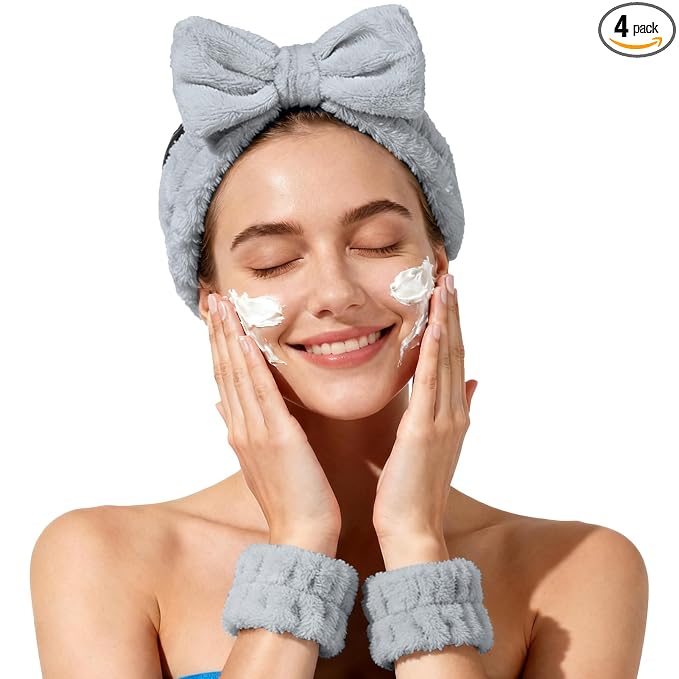 Fmeida Spa Headband and Wristband Set by Fmeida