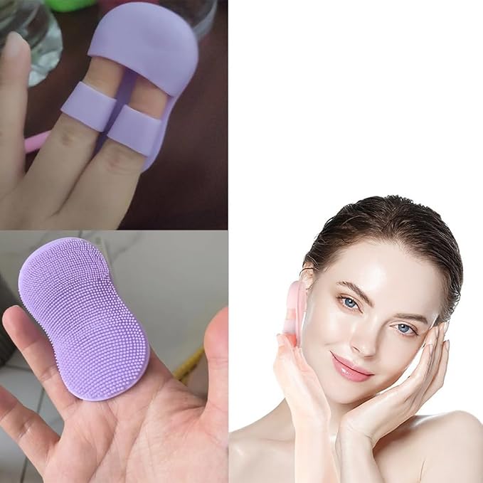 6 Pack Face Scrubber Mini Facial Brush Silicone Wash Exfoliator Finger Glove - Image 5