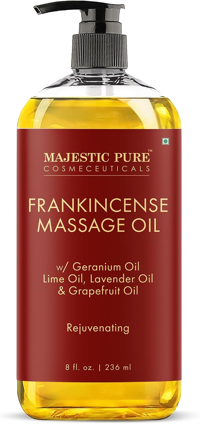 MAJESTIC PURE Frankincense Scar & Stretch Massage Oil by BeautyandPersonalCare