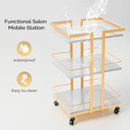 Esthetician Cart with Wheels Utility Salon Rolling Trolley, Tattoo Manicure - Image 5