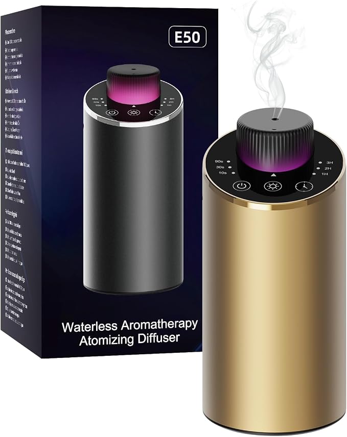 Waterless Essential Oil Diffuser Aromatherapy Scent Diffusers by INXDOLHOM
