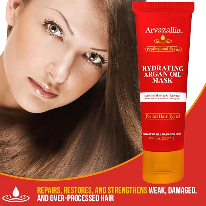 Arvazallia Hydrating Argan Oil Hair Mask and Deep Conditioner - Image 3
