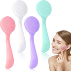 4-Piece Silicone Facial Cleansing Brush Set Manual Facial Cleansing Brush Pore by Unknown