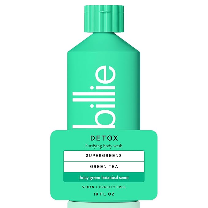 Billie Detox Purifying Womens Body Wash, 18 fl oz, Juicy Green Botanical Scent by TheAward-WinningRazor