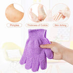 16 pcs Exfoliating Shower Gloves, Double Sided Exfoliating Bath Gloves Deep - Image 4
