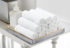Avalon Towels Cotton Washcloths 24-Pack – 12 x 12 Inch White Super Soft & - Image 4