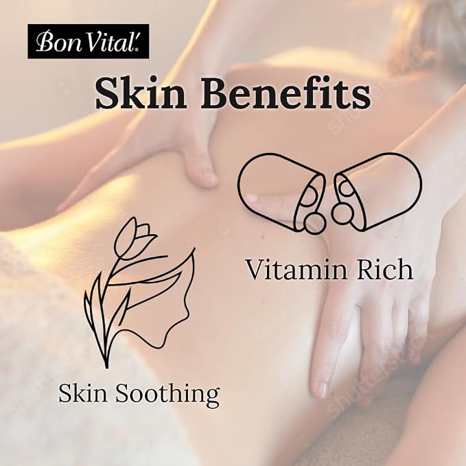 Bon Vital' Original Massage Oil, 8 Oz Bottle, Unscented Professional Massage Oil - Image 6