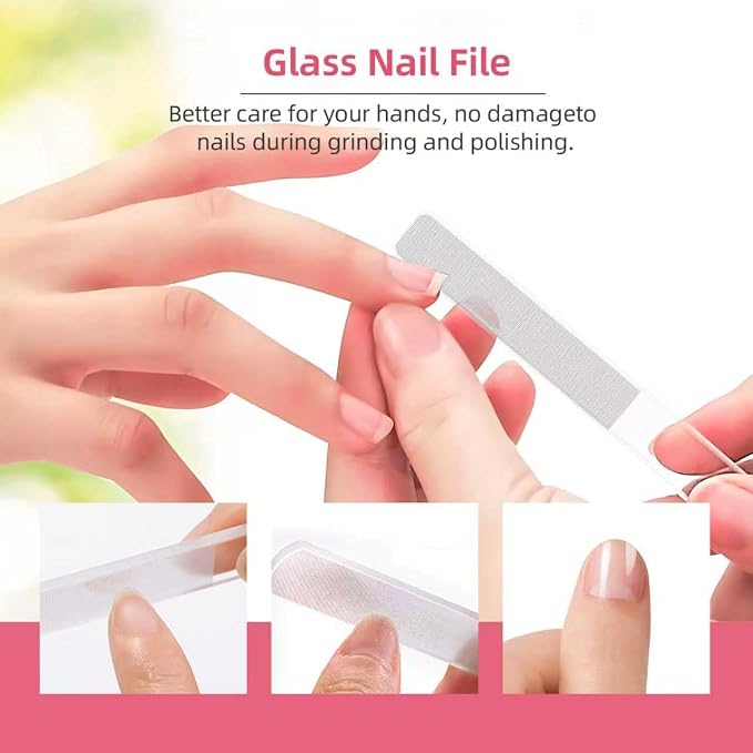 10 in 1 Manicure kit for Women Professional Pink Nail kit, Nail Care kit and - Image 3