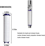 High Pressure Handheld Turbo Fan Shower Head PP-Cotton Filter Cartridge - Image 4