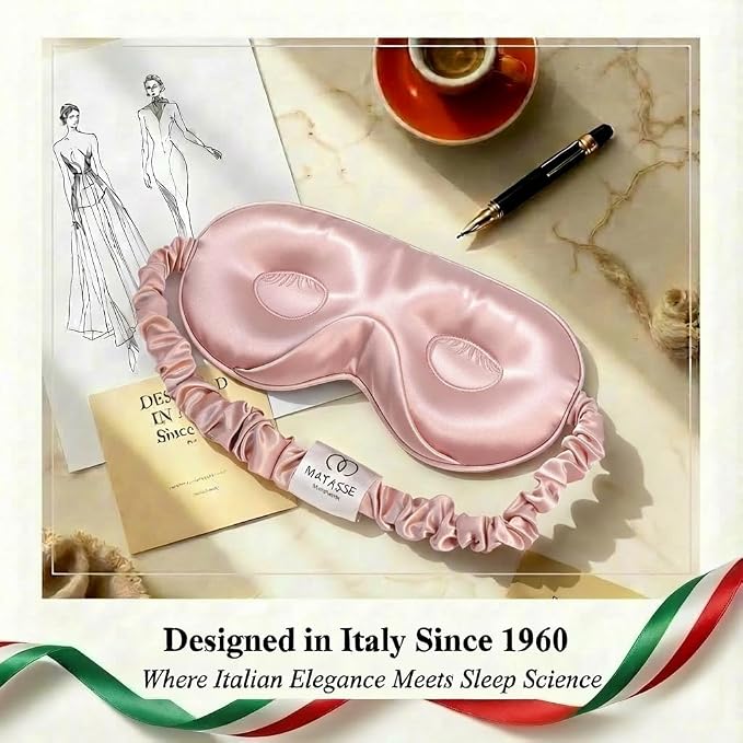 MATASSE 100% Mulberry Silk Sleep Mask 22 Momme Grade 6A - Image 2