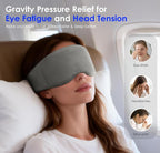 Weighted Eye Mask for Sleeping, Soft Minky Sleep Mask for Side Sleeper - Image 5