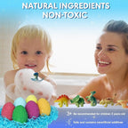 KAV Dinosaur Egg Bath Bombs for Kids – 6pc Fizzy Dino Bath Bomb Gift Set - Image 6