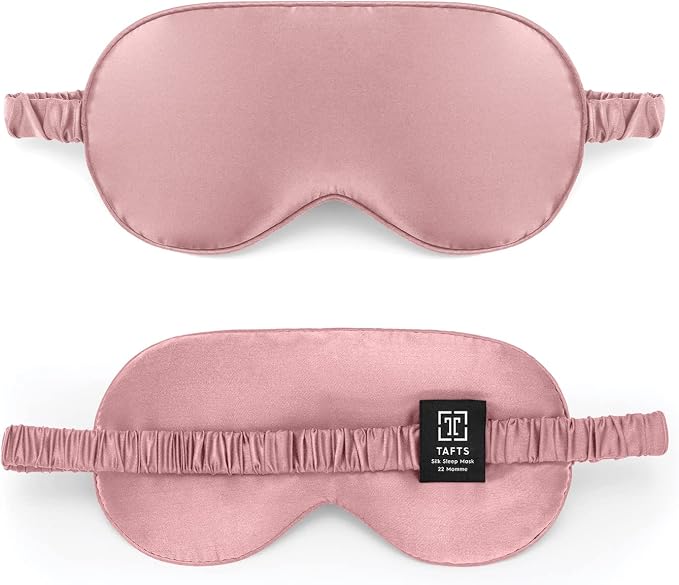 TAFTS Silk Sleep Mask - 22mm 100% Pure Mulberry 6A Silk & Blindfold by Tafts