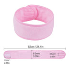 4 PCS Facial Spa Headbands， Makeup Shower Bath Wrap Sport Headband Terry Cloth - Image 2