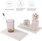 NiuYichee 2 PCS Water Absorbent diatomite Coasters, 9.5" x 5.5" Water Absorbing - Image 7