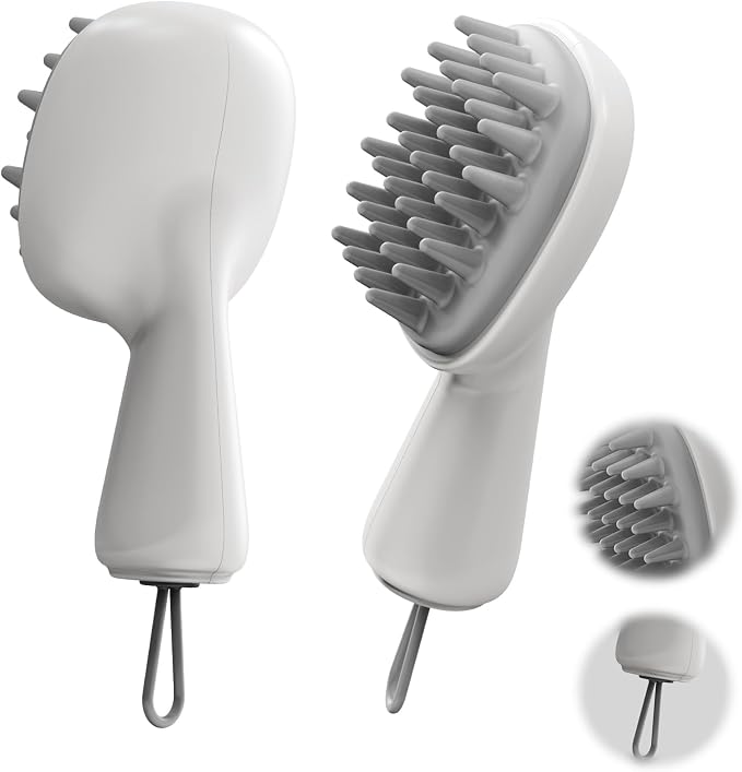 Scalp Massager with Long Handle Hair Growth, Soft Silicone Scalp Scrubber by Unknown