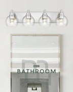 Bathroom Light Fixtures, 4 Light Brushed Nickel Vanity Light, 26 Inch Modern - Image 7