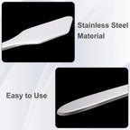 Pndeyo 3pcs Mini Stainless Steel Makeup Spatula, Reusable Cosmetic Cream - Image 3