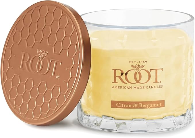 Root Candles Scented Candles Honeycomb Beeswax Blend Premium Handcrafted Candle by RootCandles