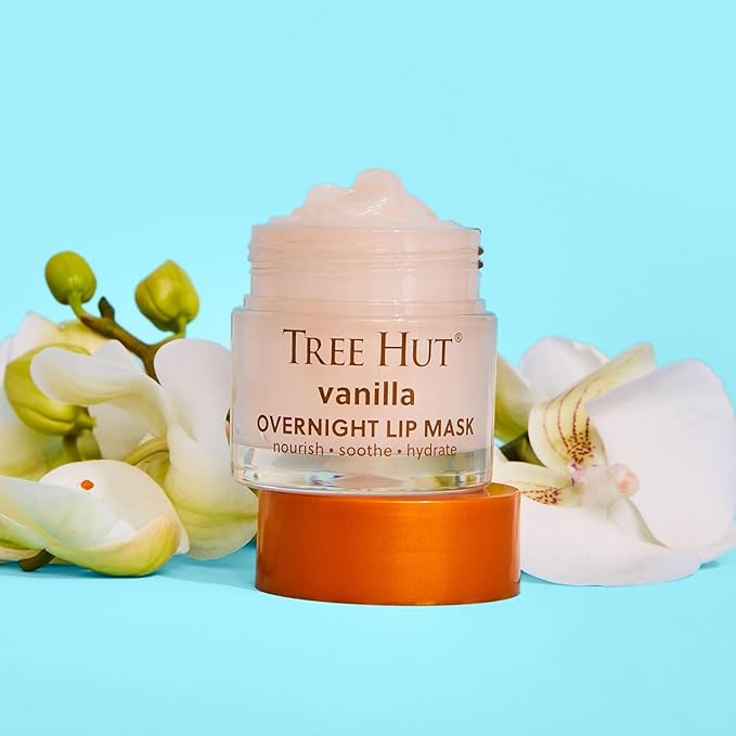 Tree Hut Vanilla Overnight Lip Mask, Deeply Hydrating Leave-On Treatment - Image 4