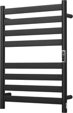 Heated Wall Mounted Electric Towel Warmer Rack, Timer & Temperature Control - Image 8