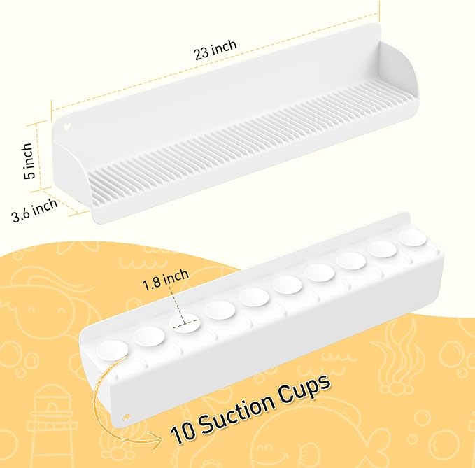 AGPTEK 24 Inch Bathtub Splash Guard - Image 2