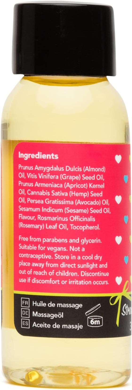 Lovehoney Strawberry Massage Oil - Image 3