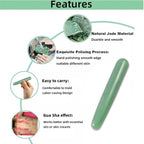 Gua Sha Massage Tools Jade Manual Stick Deep Tissue Natural Facial Tool - Image 3