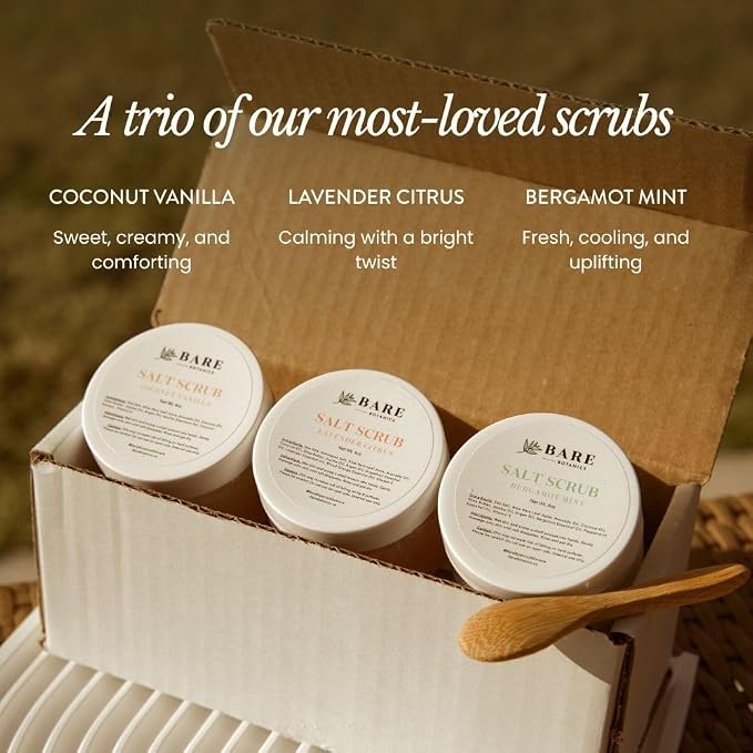 Bare Botanics 3 pc Body Scrub Gift Set - Image 4