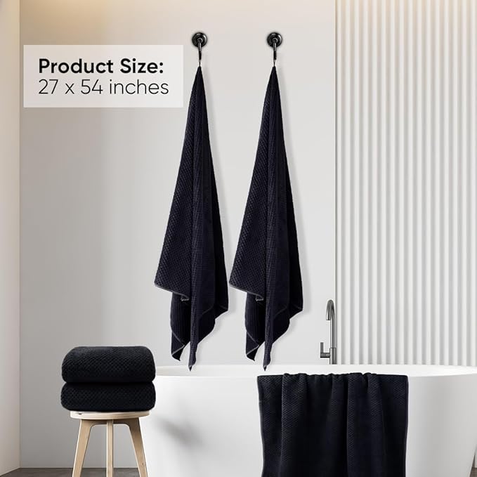 HOMEXCEL Bath Towels Pack of 2, Microfiber Ultra Soft Highly Absorbent Bath - Image 5